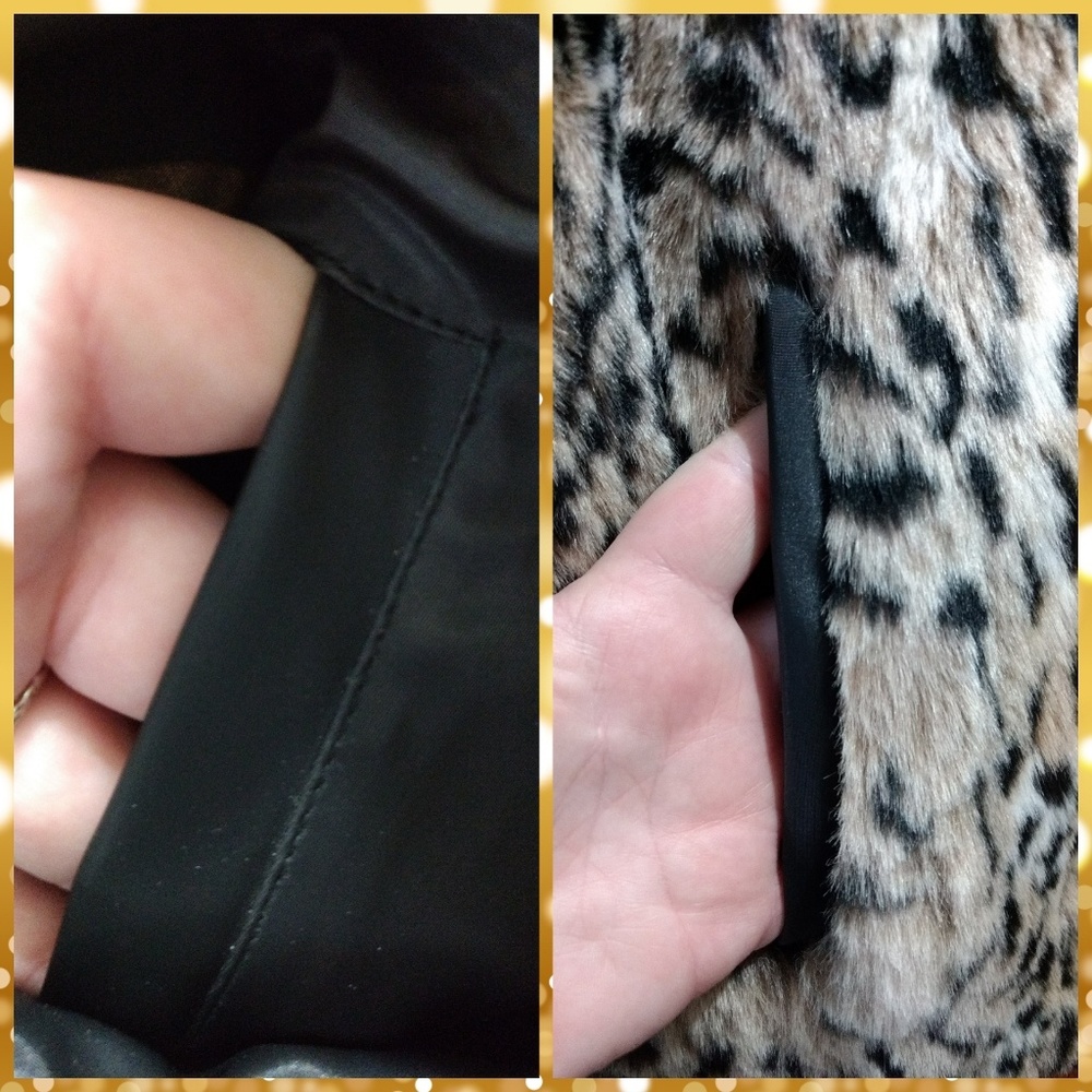 Faux Fur Animal Print Reversible Vest - Picture 4 of 5